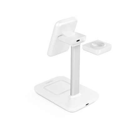 Spello 3in1 magnetický dobíjecí stojánek (MagSafe) - bílý