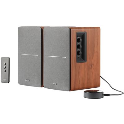 EDIFIER R1280T a WiiM Mini Smart Wi-Fi Audio Streamer