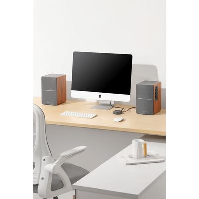 EDIFIER R1280T a WiiM Mini Smart Wi-Fi Audio Streamer