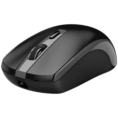 GENIUS ECO-8150 BlackGrey/ 1200 dpi/ bezdrátová/ dobíjecí/ Copilot/ 4tlačítková/ černošedá