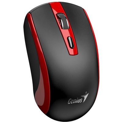 GENIUS ECO-8150 Red/ 1200 dpi/ bezdrátová/ dobíjecí/ Copilot/ 4tlačítková/ černočervená