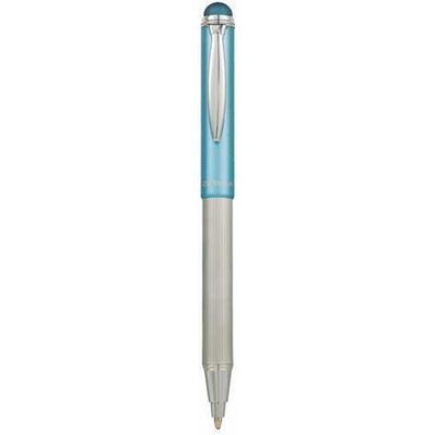 46616 Kuličkové pero Telescopic Metal Stylus, modrá, 0,24 mm, teleskopické, kovové, světle modré t