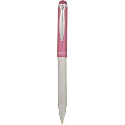 46617 Kuličkové pero Telescopic Metal Stylus, modrá, 0,24 mm, teleskopické, kovové, růžové tělo, Z