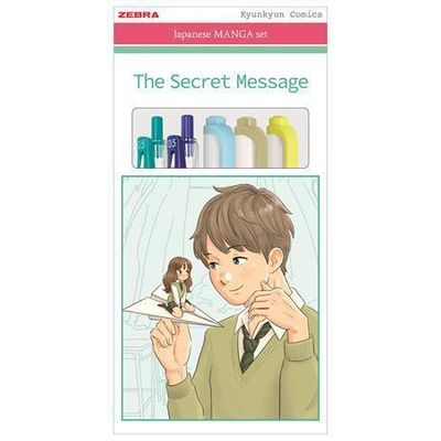 Sada psacích potřeb Manga Set, The Secret Message, 5 ks, ZEBRA 56534
