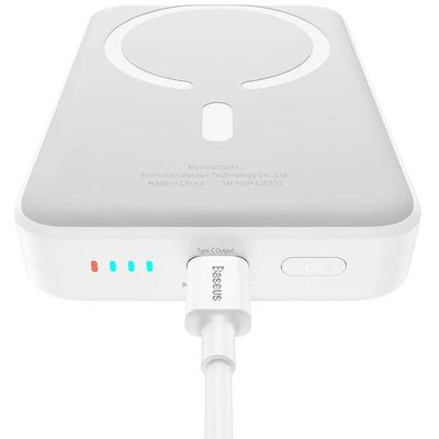 Bezdrátová powerbanka Baseus Magnetic Mini Air 10000mAh, 20W bílá