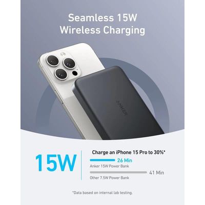 Bezdrátová powerbanka Anker MagGo 10000mAh, 30W černá