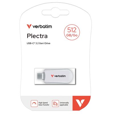 Verbatim Plectra 512GB bílá
