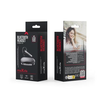 Bluetooth sluchátko s nabíjecím pouzdrem Maxlife MXBH-01 černé