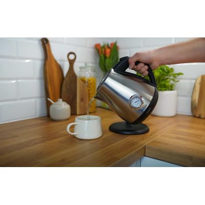 Rychlovarná konvice Huslog 1,7l stříbrná nerezová
