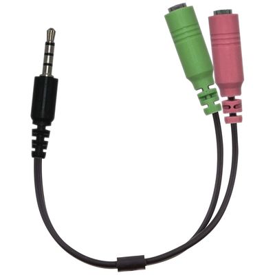 GENIUS ACC-100 audio adaptér 2x female 3,5mm jack na 1x male 3,5 jack
