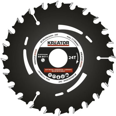Kreator KRT020306 - Pilový kotouč pro ponorné pily 120mm, 24T