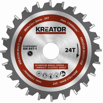 Kreator KRT020501 - Pilový kotouč univerzální 89mm, 24T