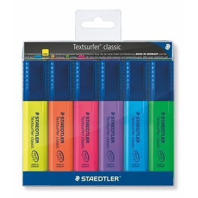 STAEDTLER Zvýrazňovač Textsurfer classic 364, sada, 6 barev, 1-5 mm
