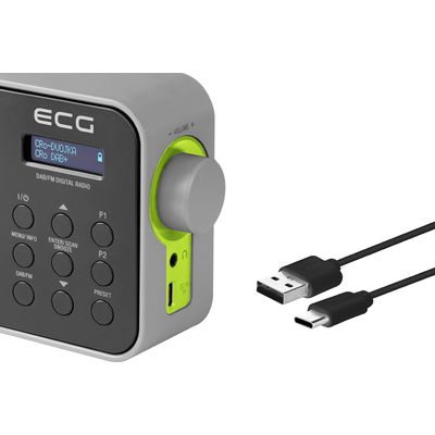 ECG RD 110 DAB Přenosné rádio, černé