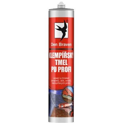 Den Braven Klempířský tmel PU PROFI, 300ml, šedá