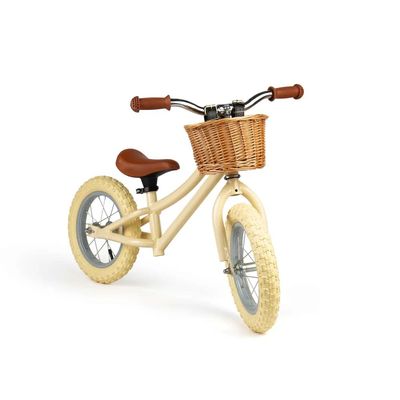 Bigjigs Toys Balanční odrážedlo krémové
