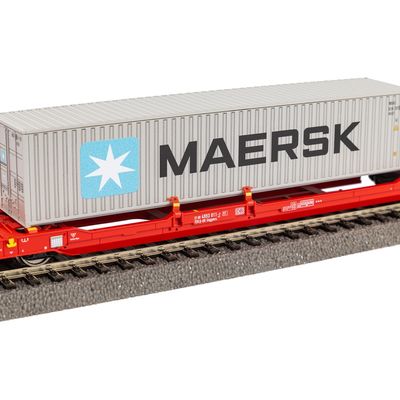 Piko Kontejnerový vagón T3000e s 1 návěsem PNO a 1 40 kontejnerem Maersk - 24619