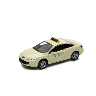 Welly Peugeot Coupe 407  TAXI 1:34 krémové