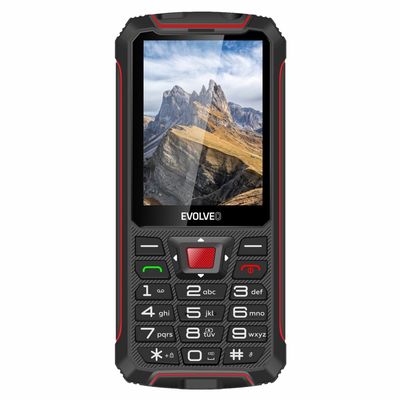 EVOLVEO StrongPhone W4 černo-červený - rozbalené / použité