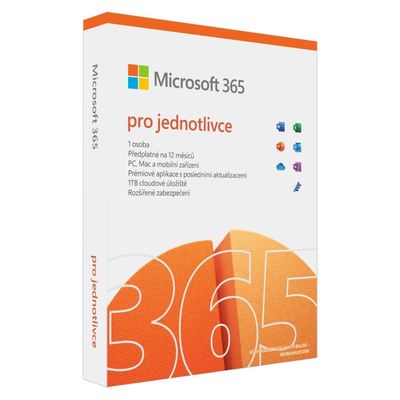Microsoft Office 365 pro jednotlivce multijazyčný - předplatné 1 rok