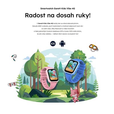 Garett Smartwatch Kids Vibe 4G AMOLED Blue
