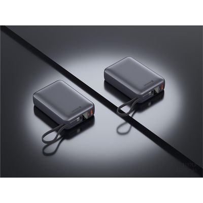 SWISSTEN POWER BANK 20000 mAh 45W S INTEGROVANÝM KABELEM USB-C VESMÍRNĚ STŘÍBRNÁ