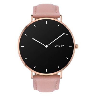 Garett Smartwatch Verona zlatá, růžový řemínek