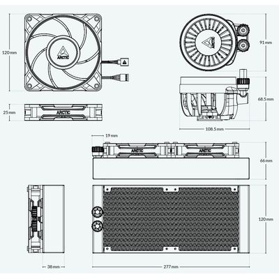 ARCTIC Liquid Freezer III Pro 240 ARGB černý