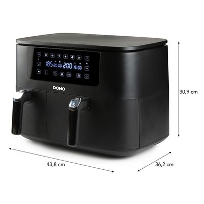 DOMO DO546FR Dvojitá horkovzdušná fritéza 3+6 l