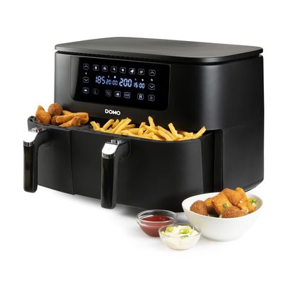 DOMO DO546FR Dvojitá horkovzdušná fritéza 3+6 l
