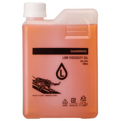 SHIMANO minerální olej MTB SM-LVOIL 1000 ml low viscosity pro SHIMANO kotoucove brzdy