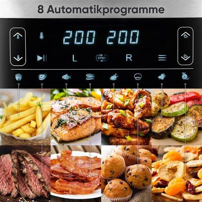 Severin FR 2453 horkovzdušná fritéza dual 2 x 3,8 l