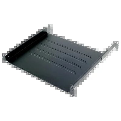 RACK Polička s perforací 1U/450mm - rozbalené / použité