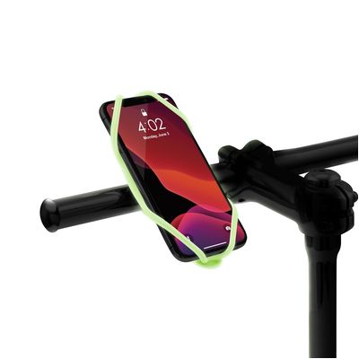 BONE Bike Tie 4 - Luminous Green, držák na kolo pro mobil 4.7-7.2