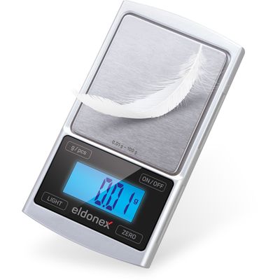 ELDONEX DiamondPro přesná setinová váha (0.01g), stříbrná
