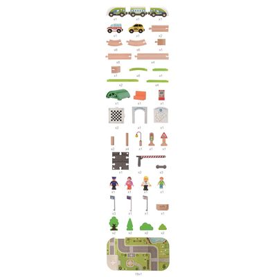 2Kids Toys Vláčkodráha Vesnice 110 dílů