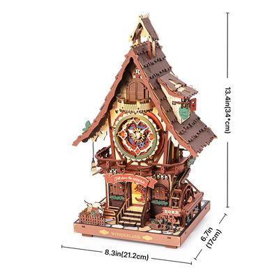 RoboTime 3D mechanická skládačka Kukačkové hodiny