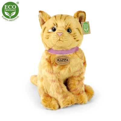 Rappa Plyšová kočka hnědá 25 cm ECO-FRIENDLY