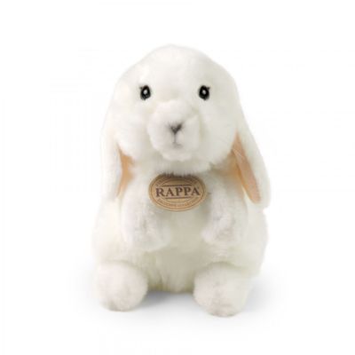 Rappa Plyšový králík bílý stojící 18 cm ECO-FRIENDLY
