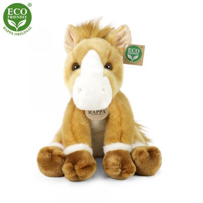 Rappa Plyšový kůň sedící 30 cm ECO-FRIENDLY