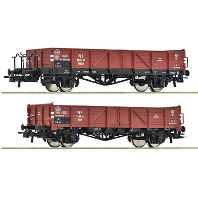 Roco Sada 2 ks otevřených nákladních vagónů PKP - 6600150