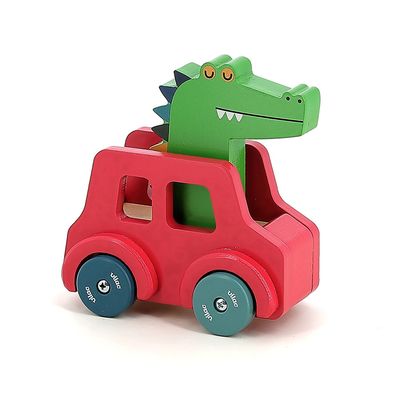 Vilac Dřevěné autíčko s klaksonem Krokodýl