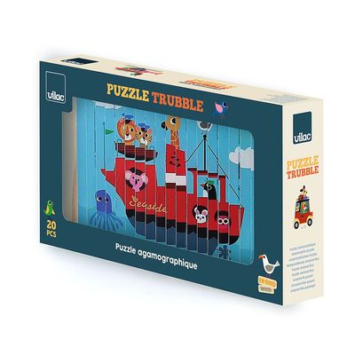 Vilac Dřevěná 4D skládačka Dopravní prostředky