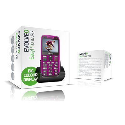 EVOLVEO EasyPhone XR růžový - rozbalené / použité