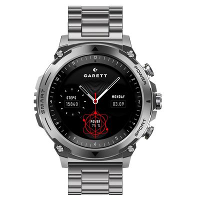 Garett Smartwatch Atom Silver Steel - rozbalené / použité