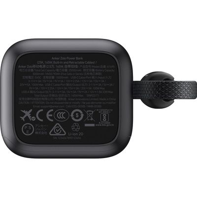 Powerbanka Anker 25000mAh, 165W s kabelem USB-C šedá