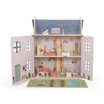 2Kids Toys Domeček s panenkami šedý