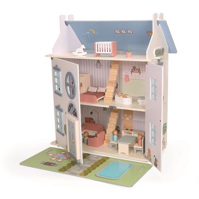2Kids Toys Domeček s panenkami šedý