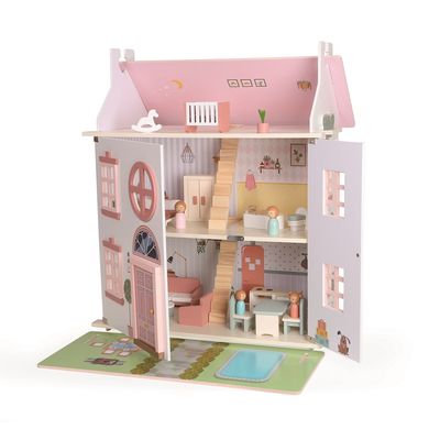 2Kids Toys Domeček s panenkami růžový