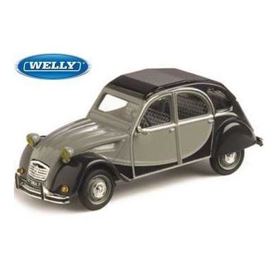 Welly Citroen 2CV Skala 1:24 černošedá